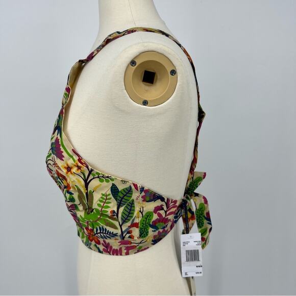 Buffalo Daivd Bitton Garden Print Halter Top Womens Medium NWT - Picture 4 of 7
